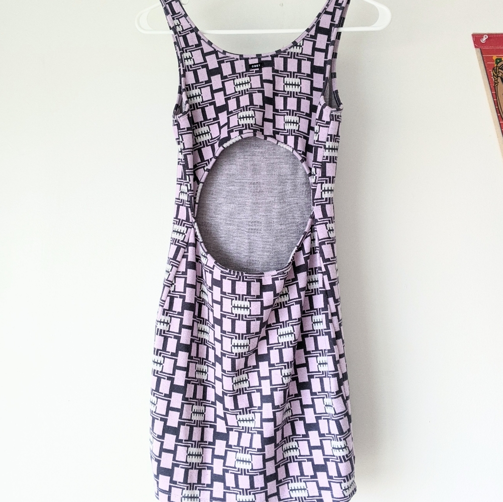 Obey Worldwide Y2K Cutout Dress